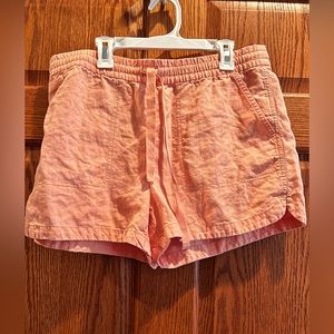 J. Crew Seaside Shorts - Medium - Coral & Black